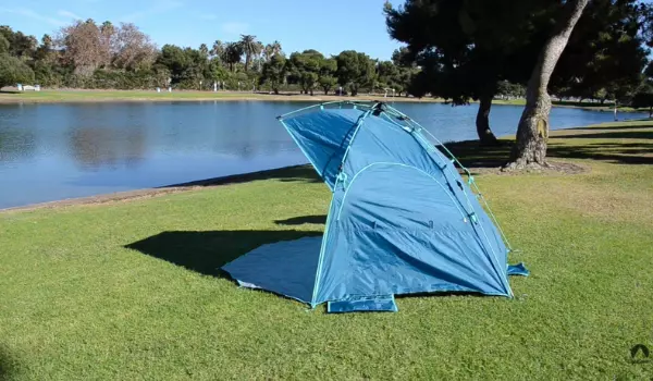 Lightspeed Outdoors Sun Shelter with Clip-Up Privacy Feature
